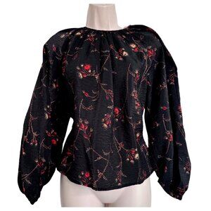 Treasure & Bond Oversized Peasant Size XS Blouse Balloon Sleeves NWT